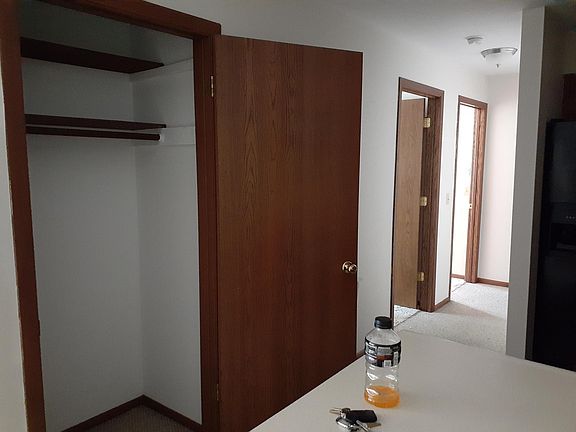 Hallway off kitchen to bedrooms and bathroom