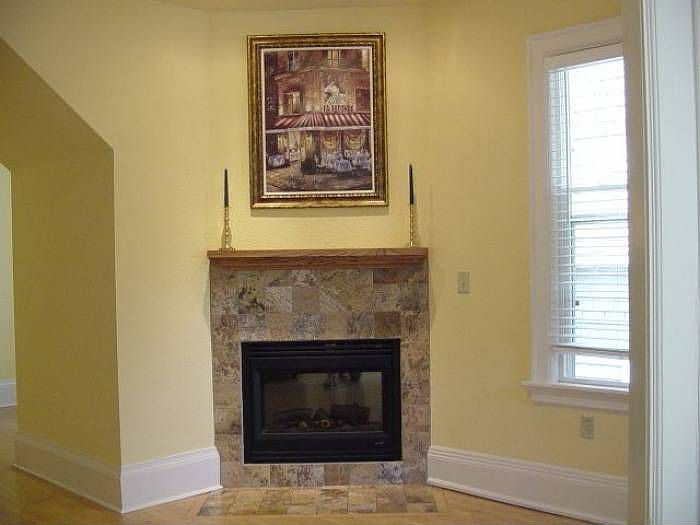 The fireplace