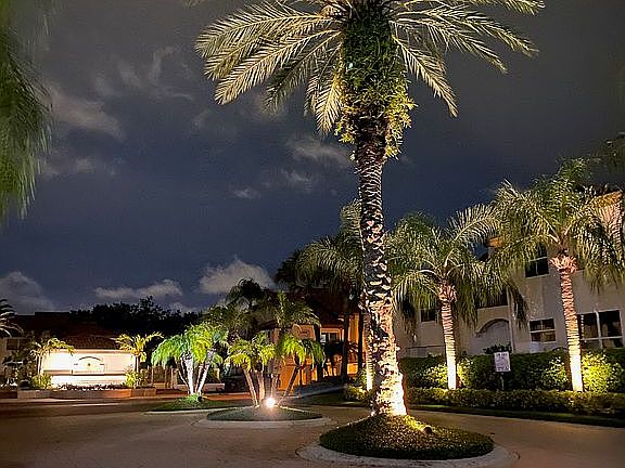 Nighttime entrance photo