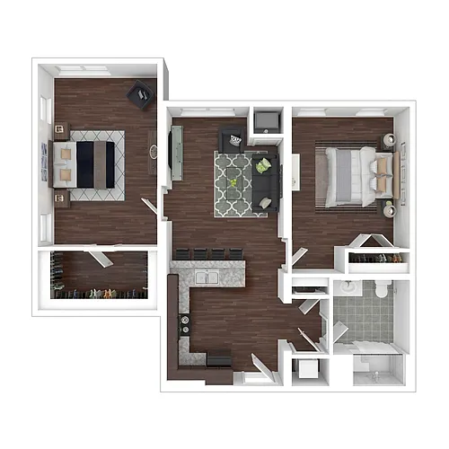 Floor plan Two Bedroom