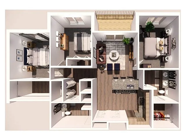 Floor plan 3 Bedroom A