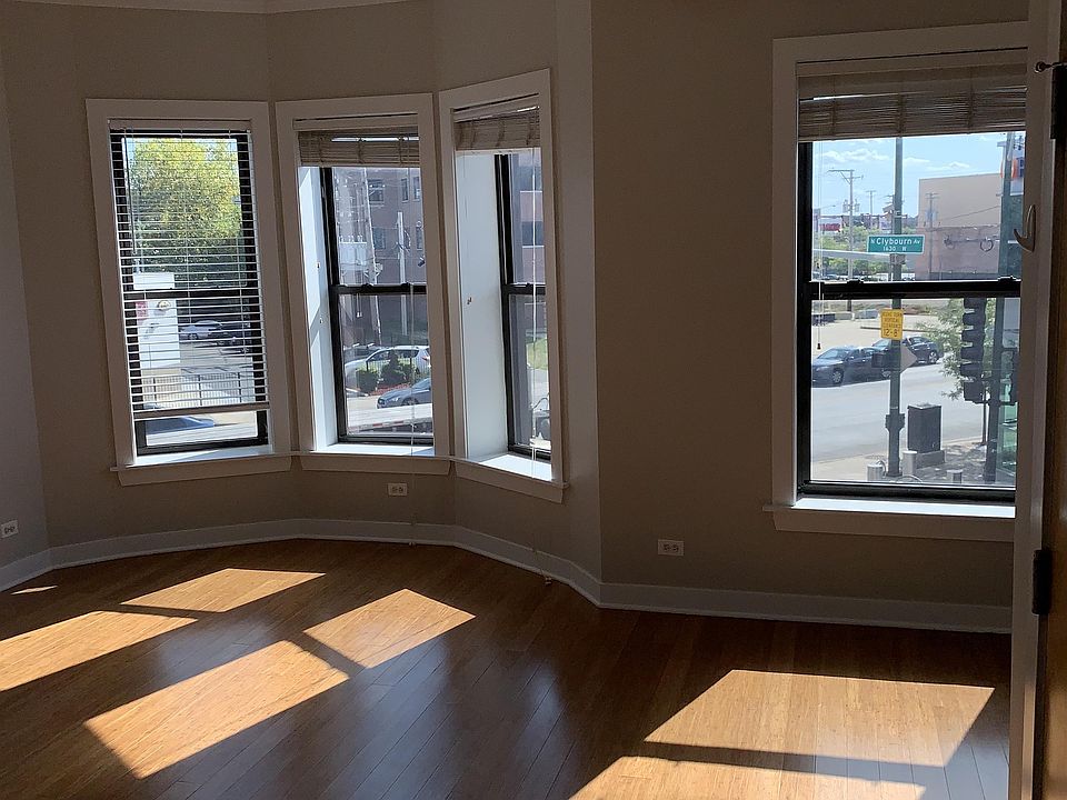 large west facing windows