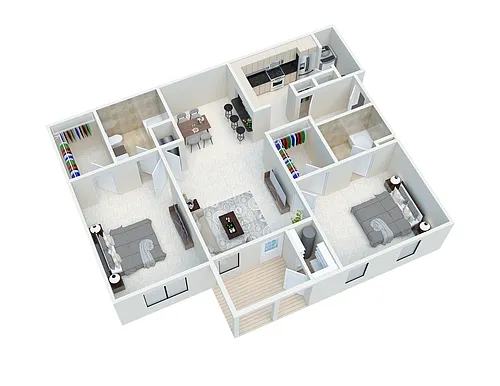 Floor plan 2x2 Upgrade