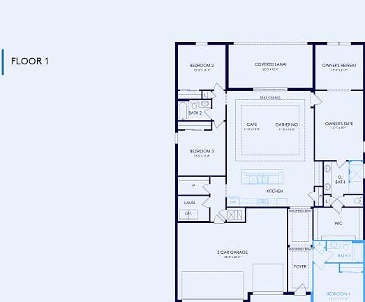 Mahogany Floor Plan, Quick Move-In Home, Floor 1
