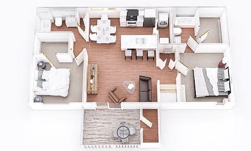 Floor plan Chestnut 1