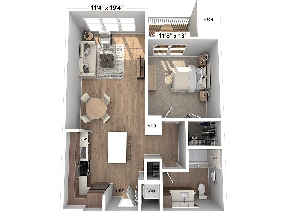 Floor plan A4-003-107