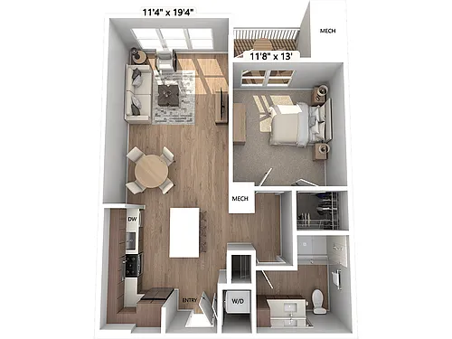 Floor plan A4-003-107