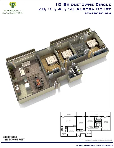 Floor plan Three Bedroom