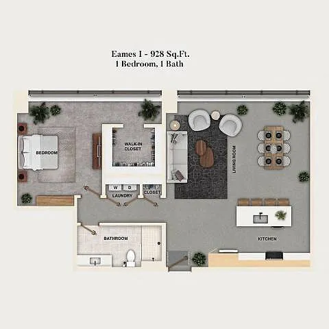 Floor plan A16 - Eames I