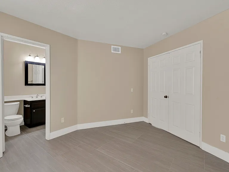 downstairs bedroom and bathroom