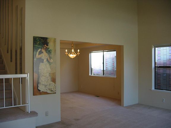 Living room and formal dining room