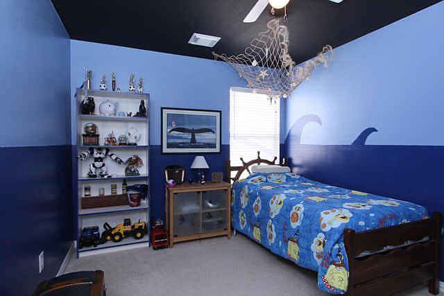  One of the upstairs bedrooms is currently utilized as a child's room but would also make a perfect guest room