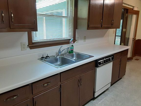 Dbl sink view of azaleas.