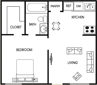 Floor plan 1x1-CP3