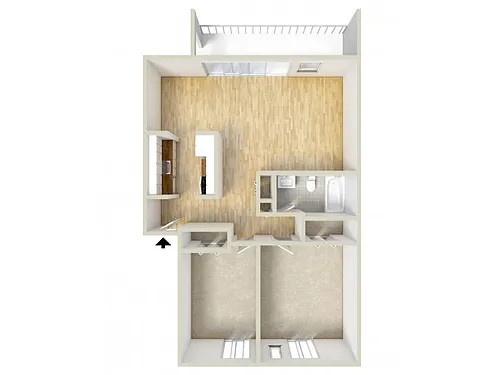 Floor plan Two Bedroom