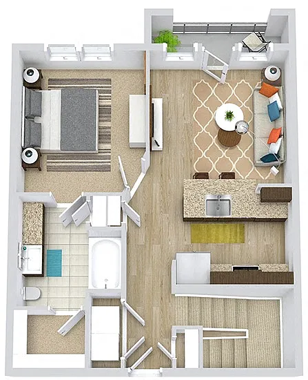 Floor plan Elm with Garage