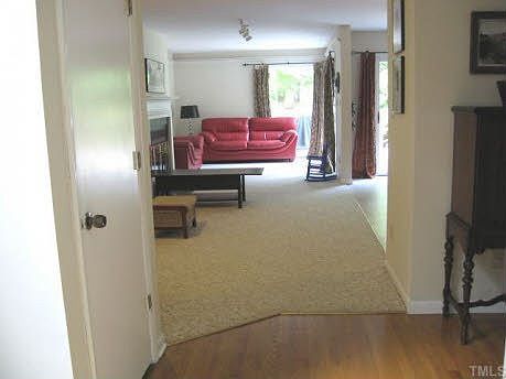 Looking in from entry