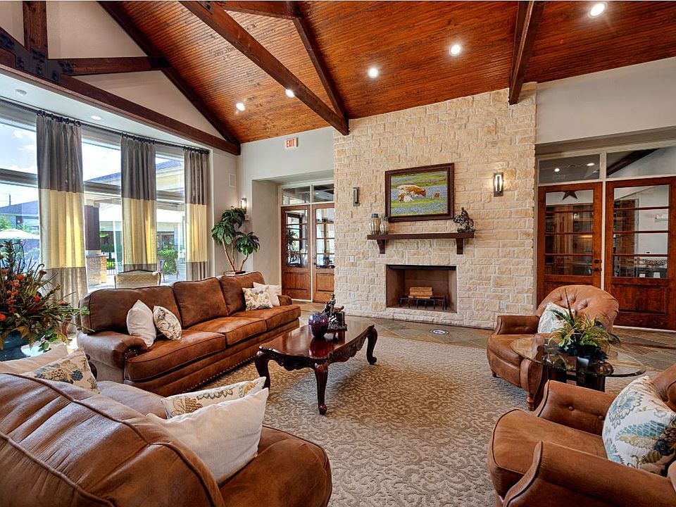 Oak Park Trails Leasing Office Fireplace