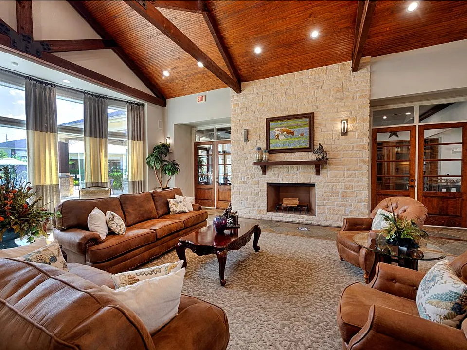Oak Park Trails Leasing Office Fireplace