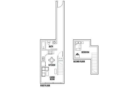 Floor plan 200 Staton Ave 1 Bed 1 Bath Furnished