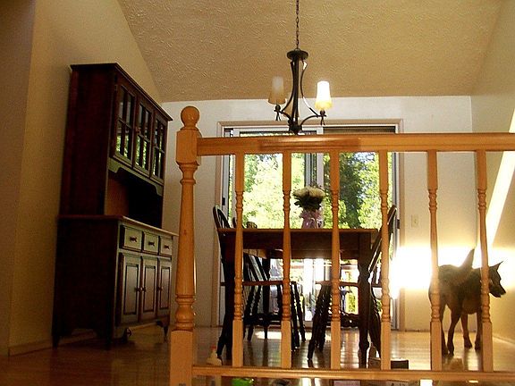open floor plan; dining room