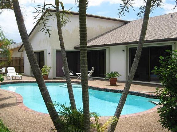 back yard - pool - patio