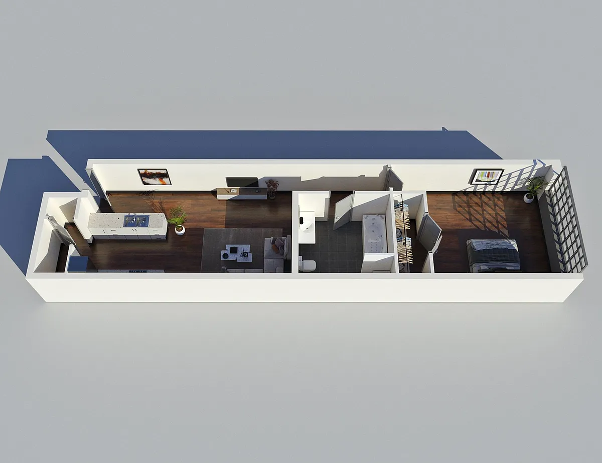Floor plan Standard Loft - 1 BDR, 1 BTH | SOLD OUT