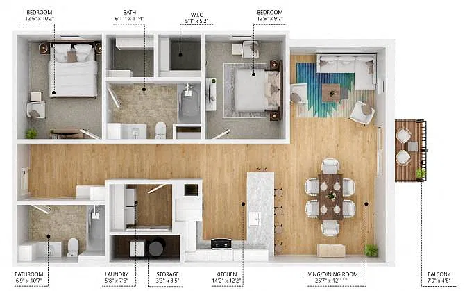 Floor plan B6