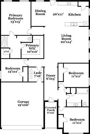 4 bed, 2.0 bath, 1724 sqft, $2,560 — Photo 3