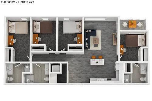 Floor plan E4x3
