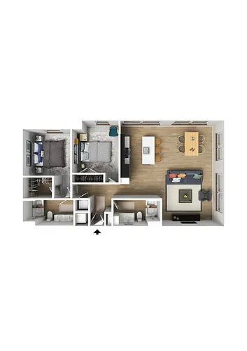 Floor plan B3a
