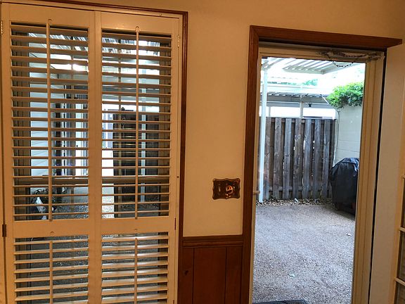 View of patio from Den