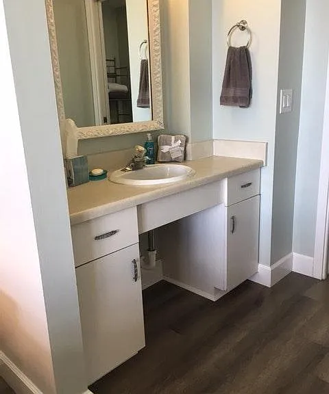 Bath Vanity Area w/walk in closet