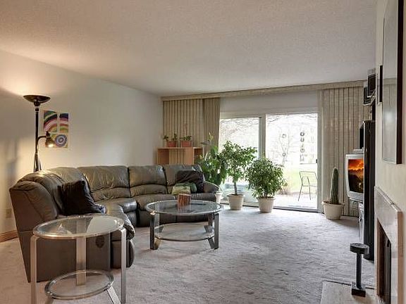 Private patio off living