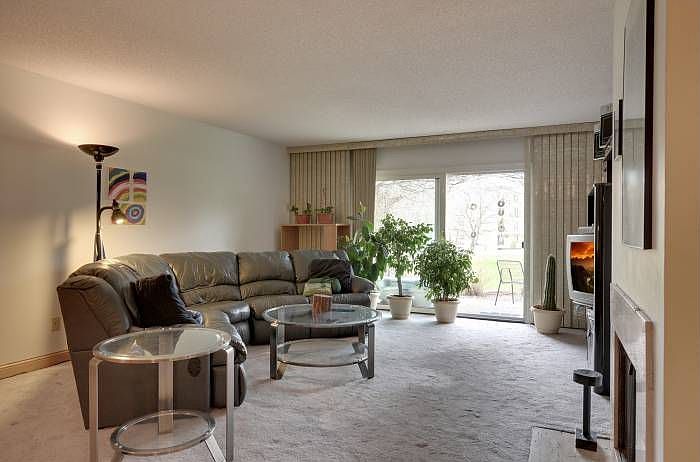 Private patio off living