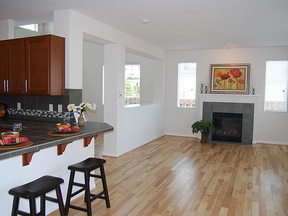 Family Room with eating space off the kitchen island