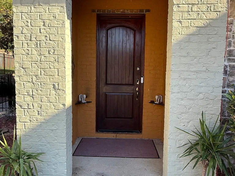 Eight ft door entry foyer.