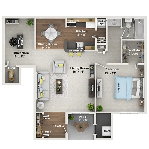 Floor plan The Willow (Den)