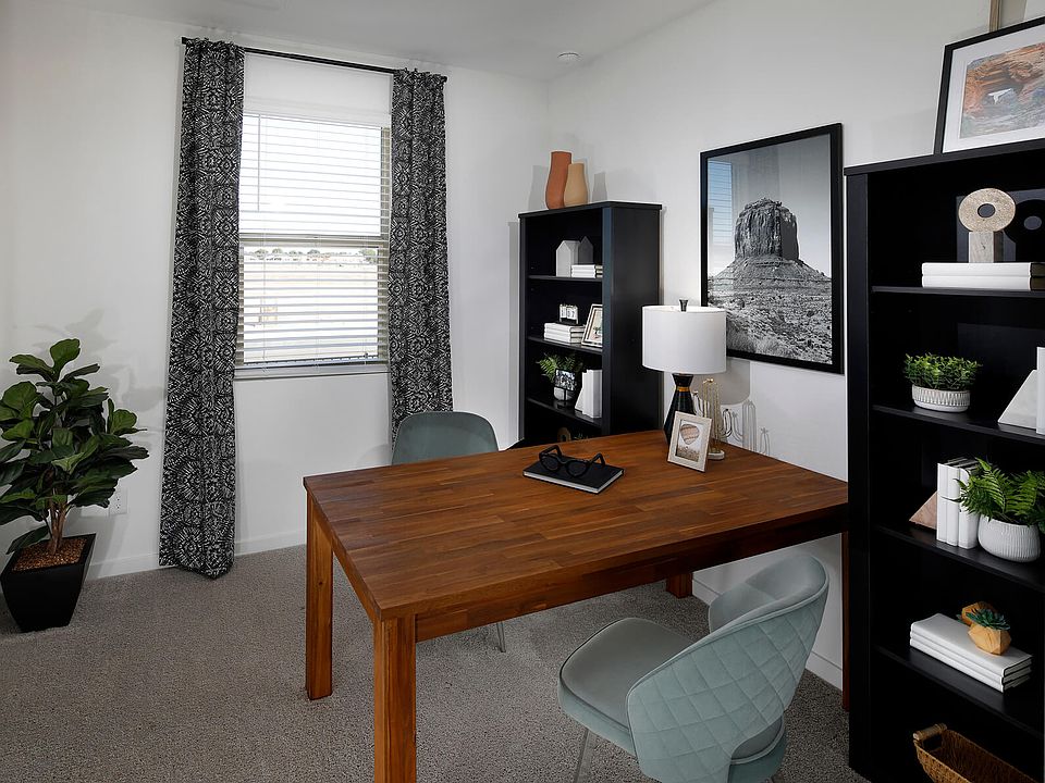 Office in Carson floorplan modeled at The Enclave on Olive.