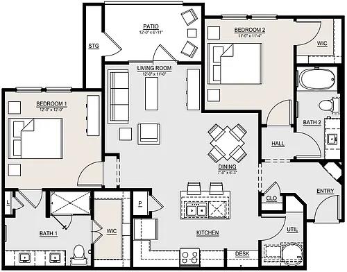 Floor plan B2
