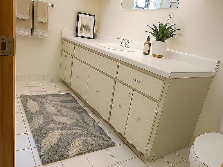 Virtually Staged Full Bathroom