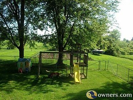 Fenced back yard & garden