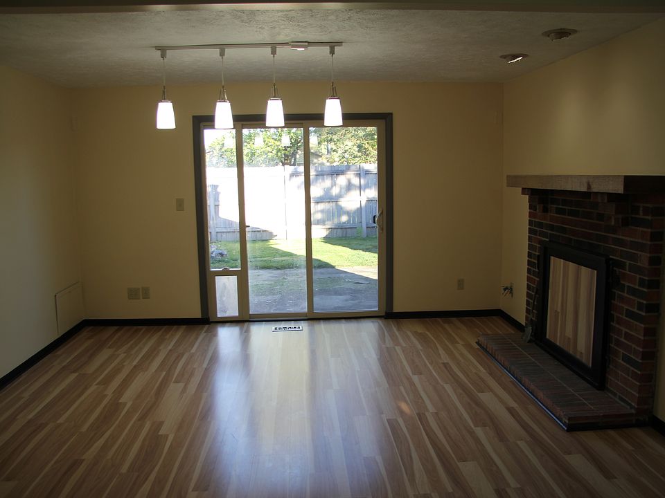 Back patio door and family room