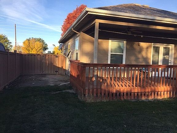 back yard and house