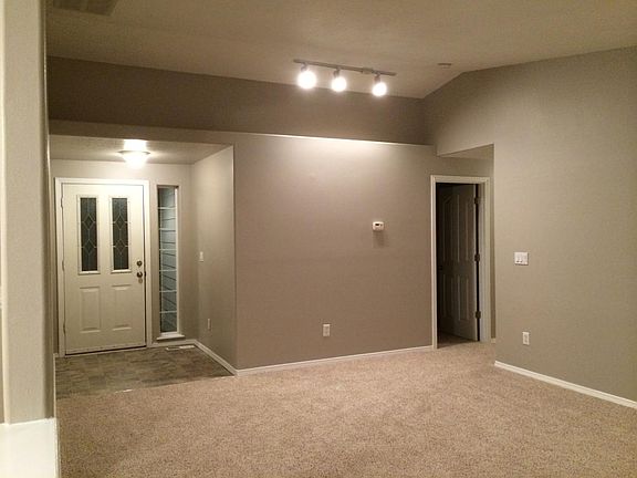 Vaulted ceilings with display shelf/ lighting