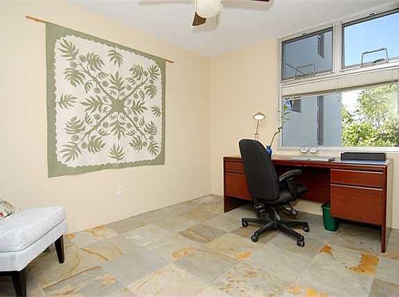 Sophisticated office with office or 2nd bedroom with new flooring