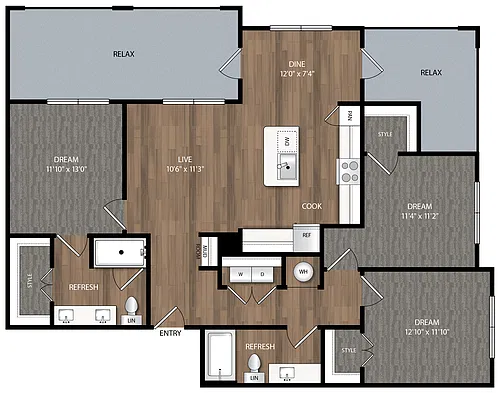 Floor plan C1