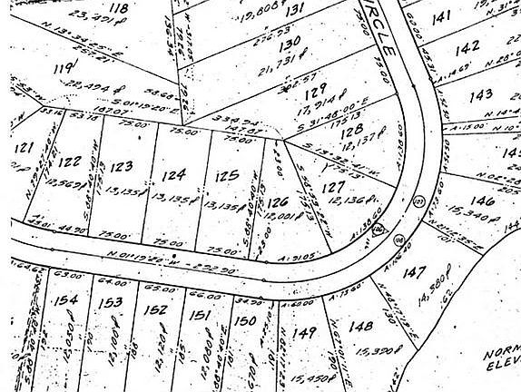 Lot 124 backs up to all back yards for privacy