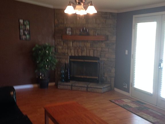 Living room with fire place