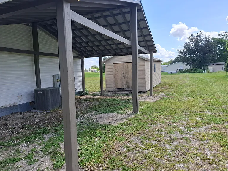 carport and shed